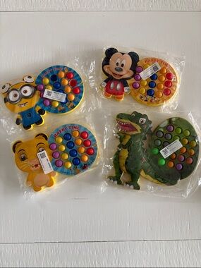 Character Pop Bubble Toy Pack - Yellow, Blue, Green, Multicolor